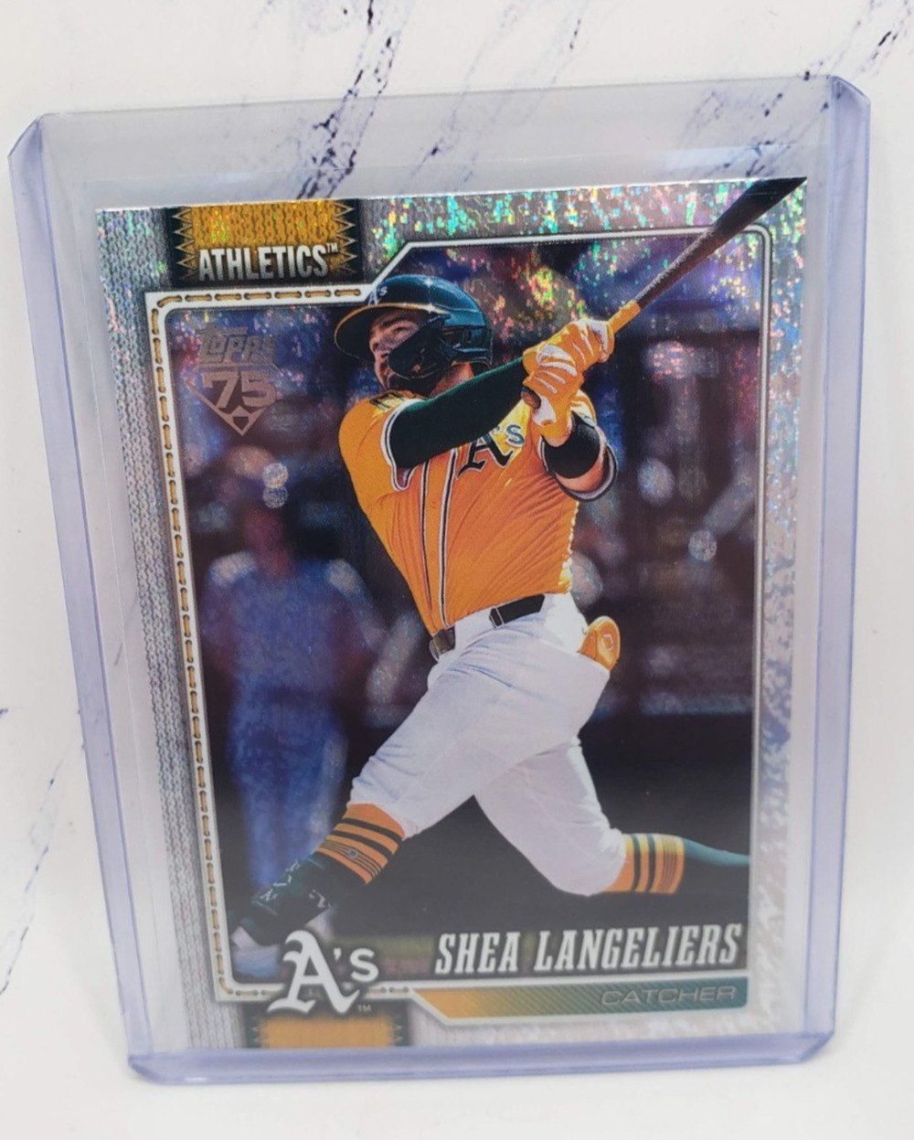 2026 Topps Series 1 Shea Langeliers #305 Silver Holo Foil Athletics